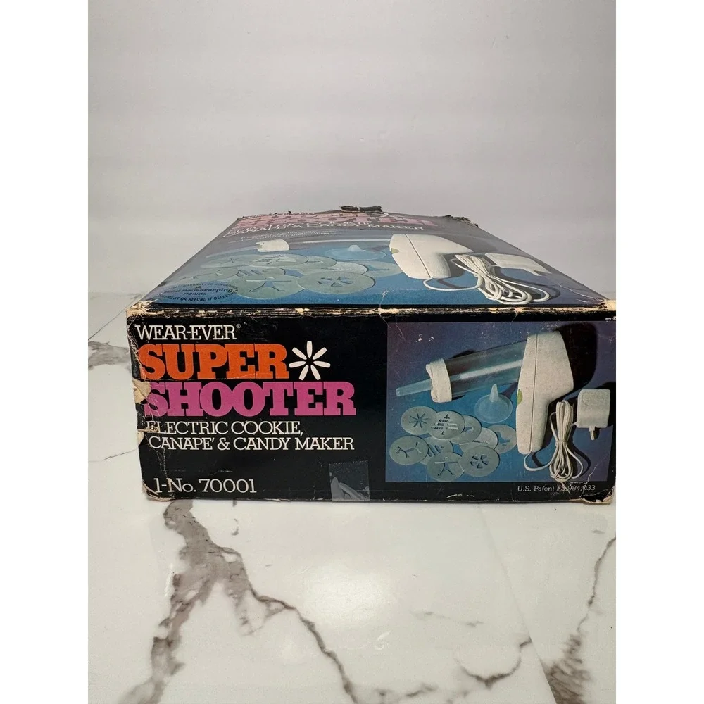 Wear-Ever Super Shooter Electric Cookie Canape Candy Maker Model 70001‎ Vintage